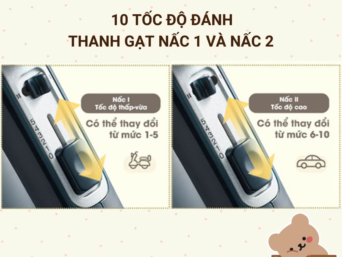 10 tốc độ đánh khác nhau