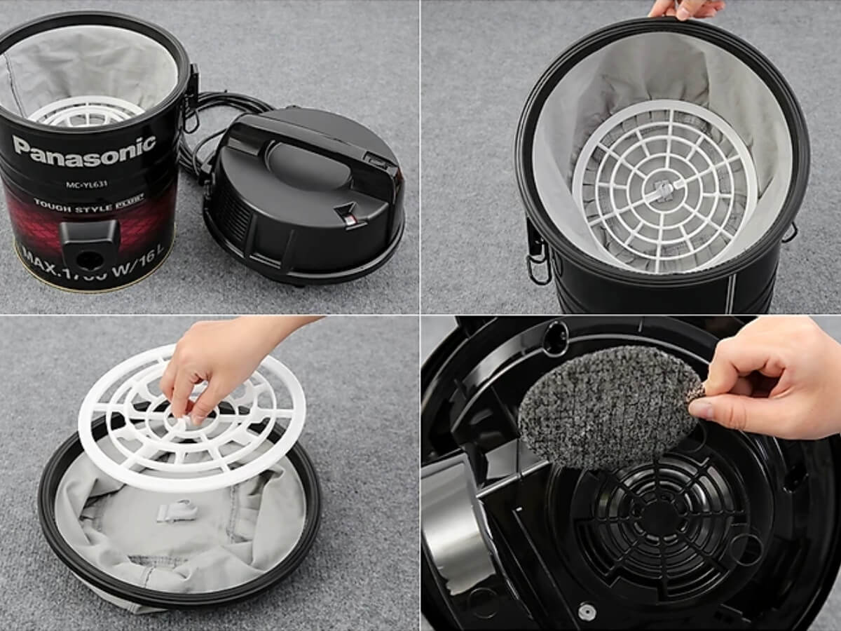 Hộp chứa bụi dung tích lớn 16L