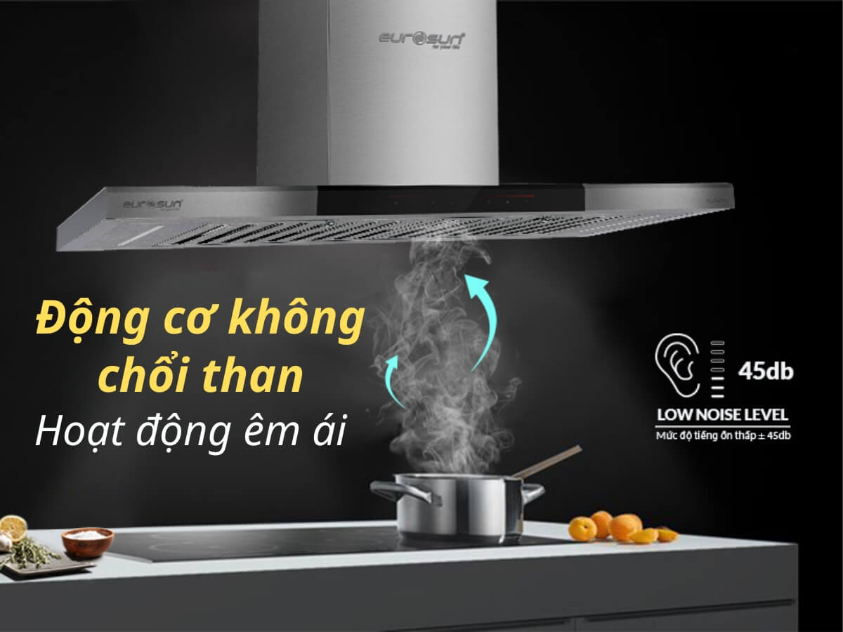 Hoạt động êm ái, độ ồn 45 dB