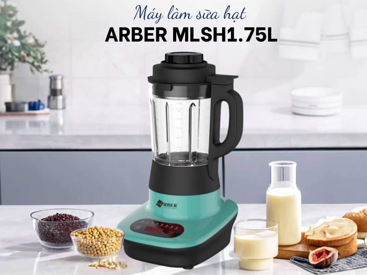 Máy làm sữa hạt Arber MLSH1.75L Green thiết kế hiện đại