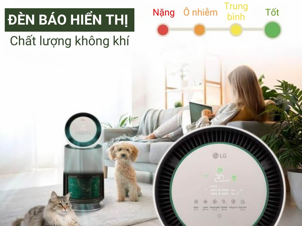 Đèn báo hiển thị chất lượng không khí