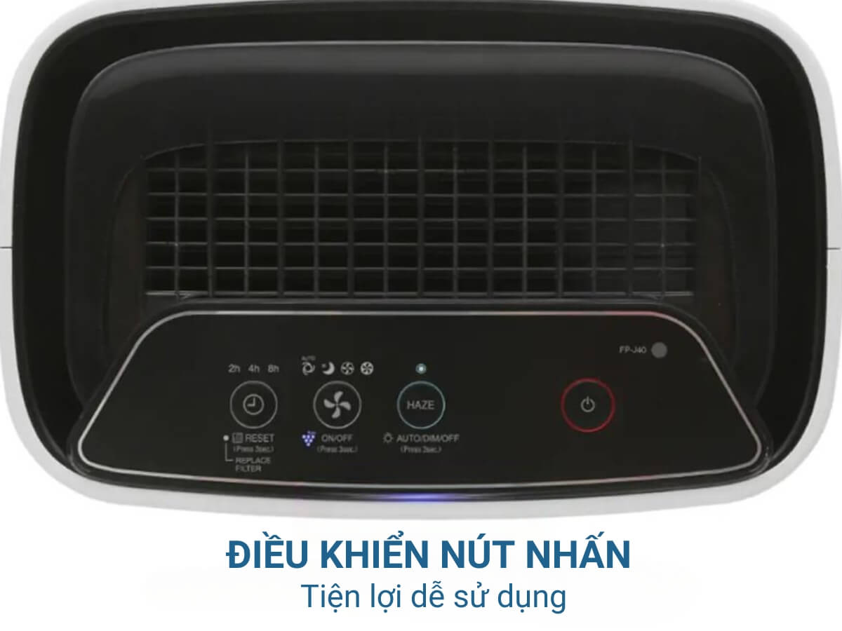 máy lọc không khí sharp fp-j40e-w
