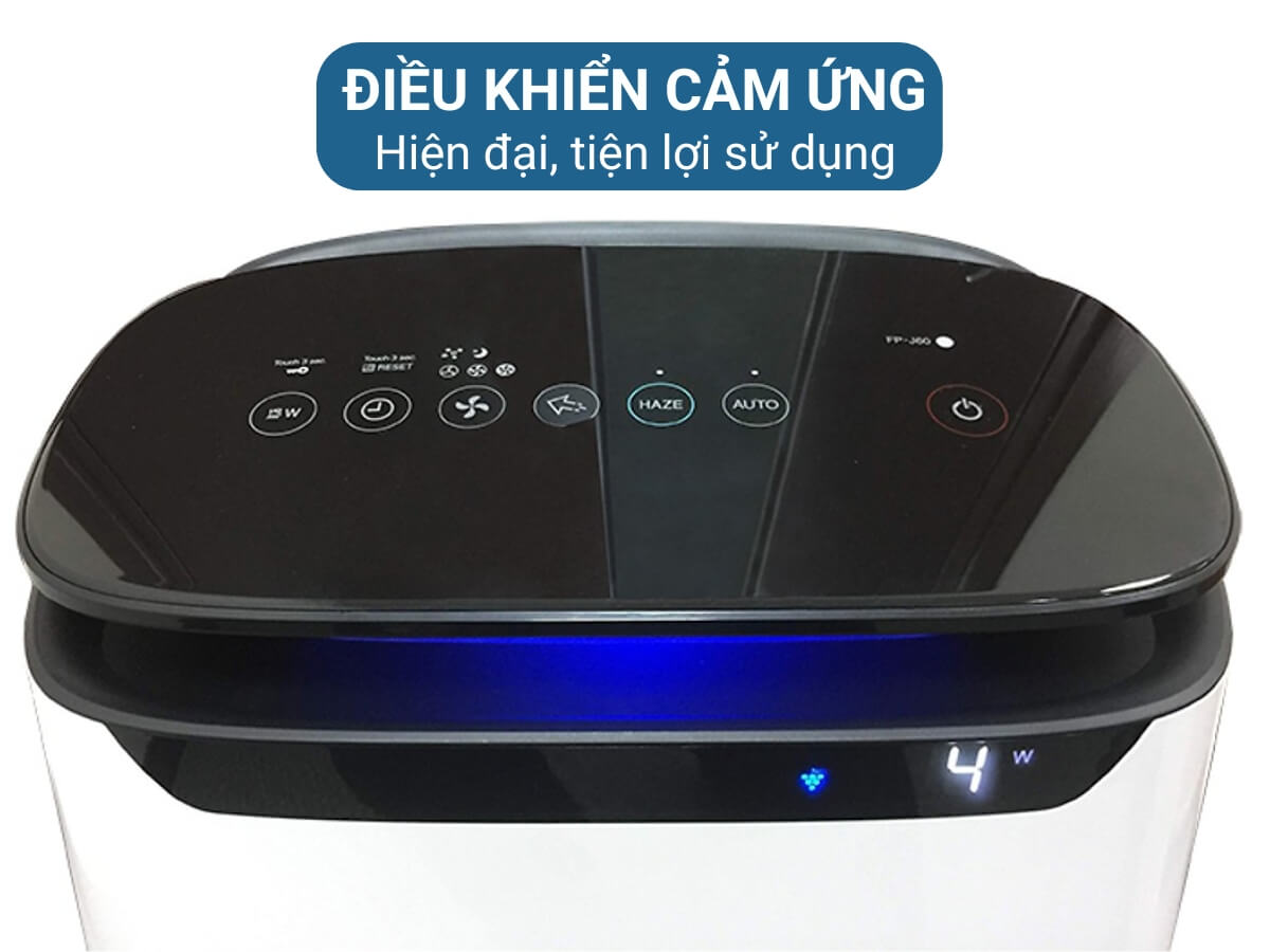 máy lọc không khí sharp fp-j60e-w