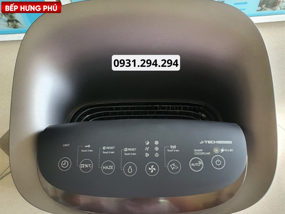 máy lọc không khí và tạo ẩm sharp ki-l80v-t