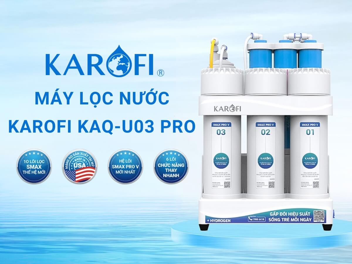 Máy lọc nước Karofi KAQ-U03 Pro thiết kế để gầm tiết kiệm diện tích