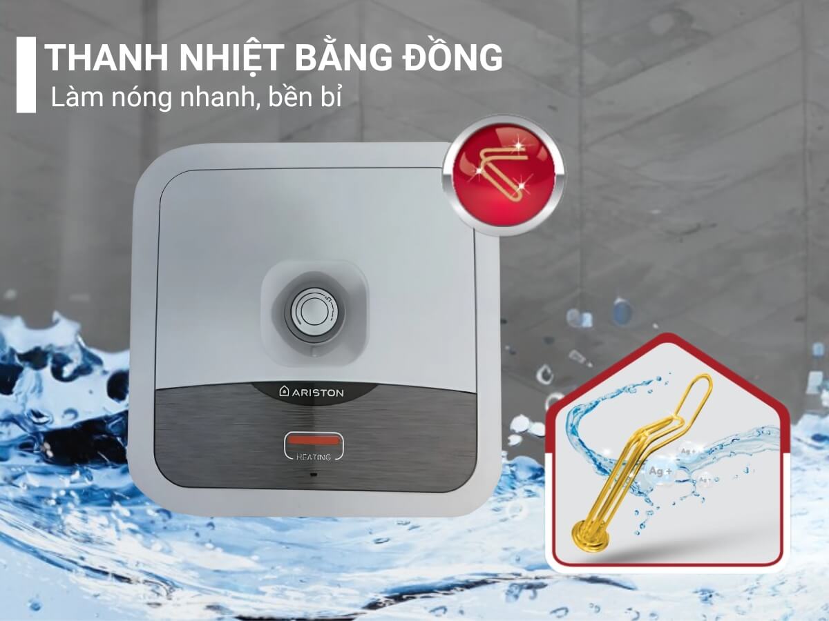 Thanh nhiệt bằng đồng làm nóng nhanh, bền bỉ