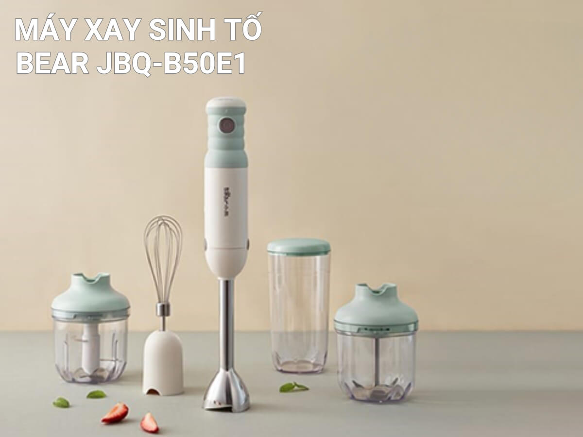 Máy xay sinh tố Bear JBQ-B50E1 thiết kế thông minh, dễ sử dụng
