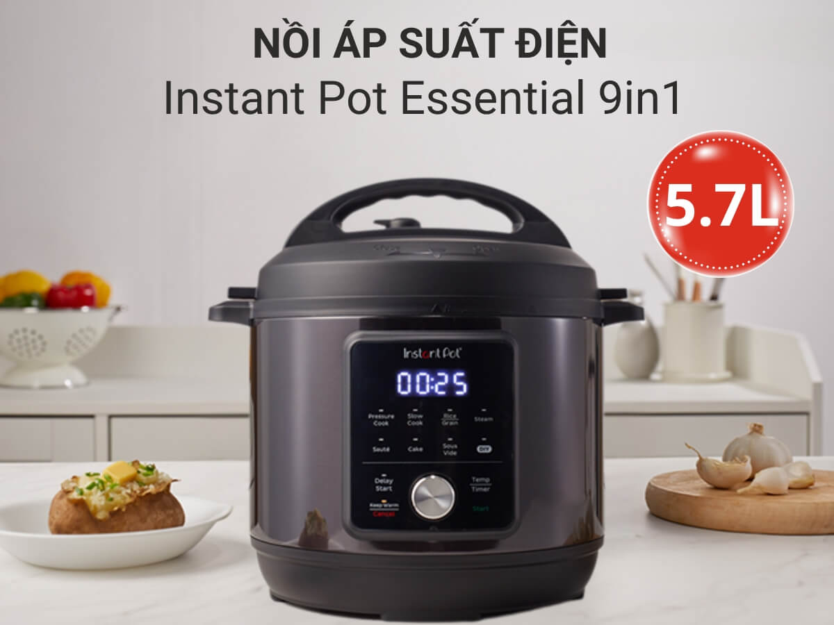nồi áp suất điện instant pot essential 9in1