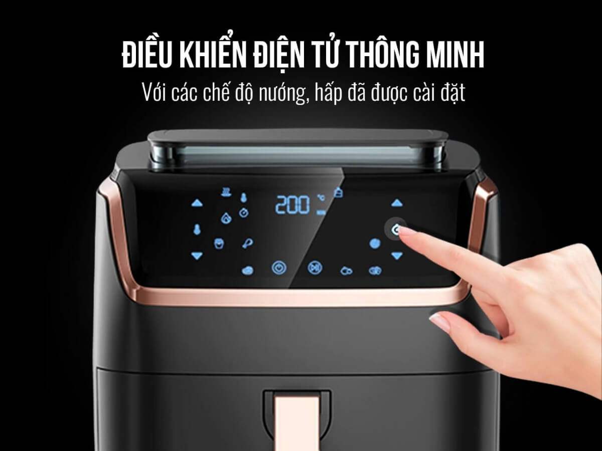 Điều khiển cảm ứng & màn hình LED dễ sử dụng