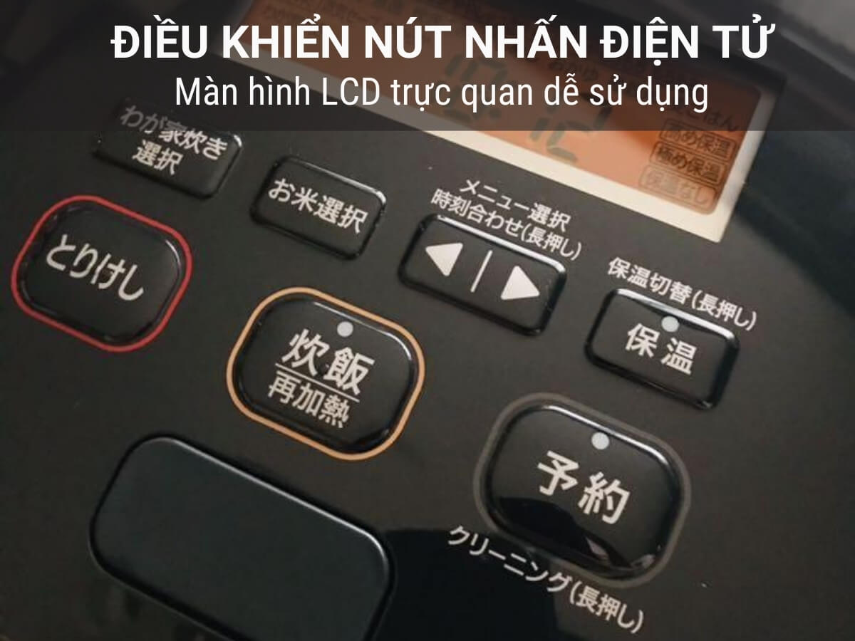 Điều khiển nút nhấn điện tử, màn hình LCD