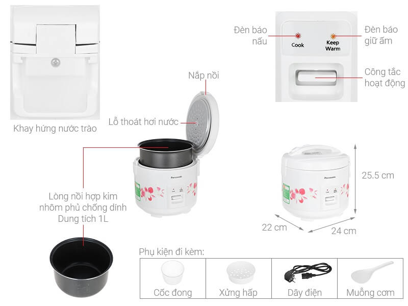 Nồi cơm điện Panasonic SR-MVN10FRAX