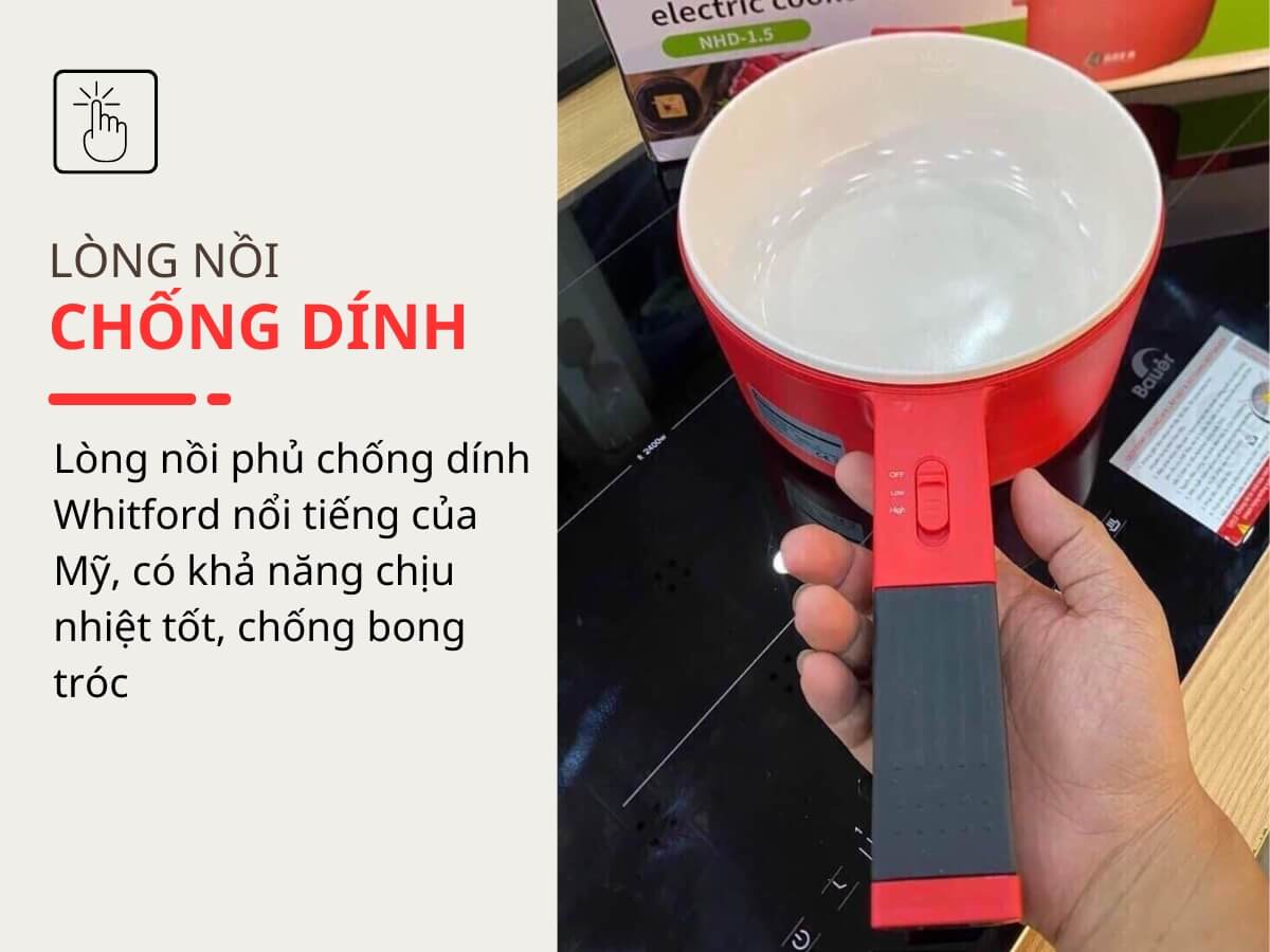 Lòng nồi chống dính an toàn