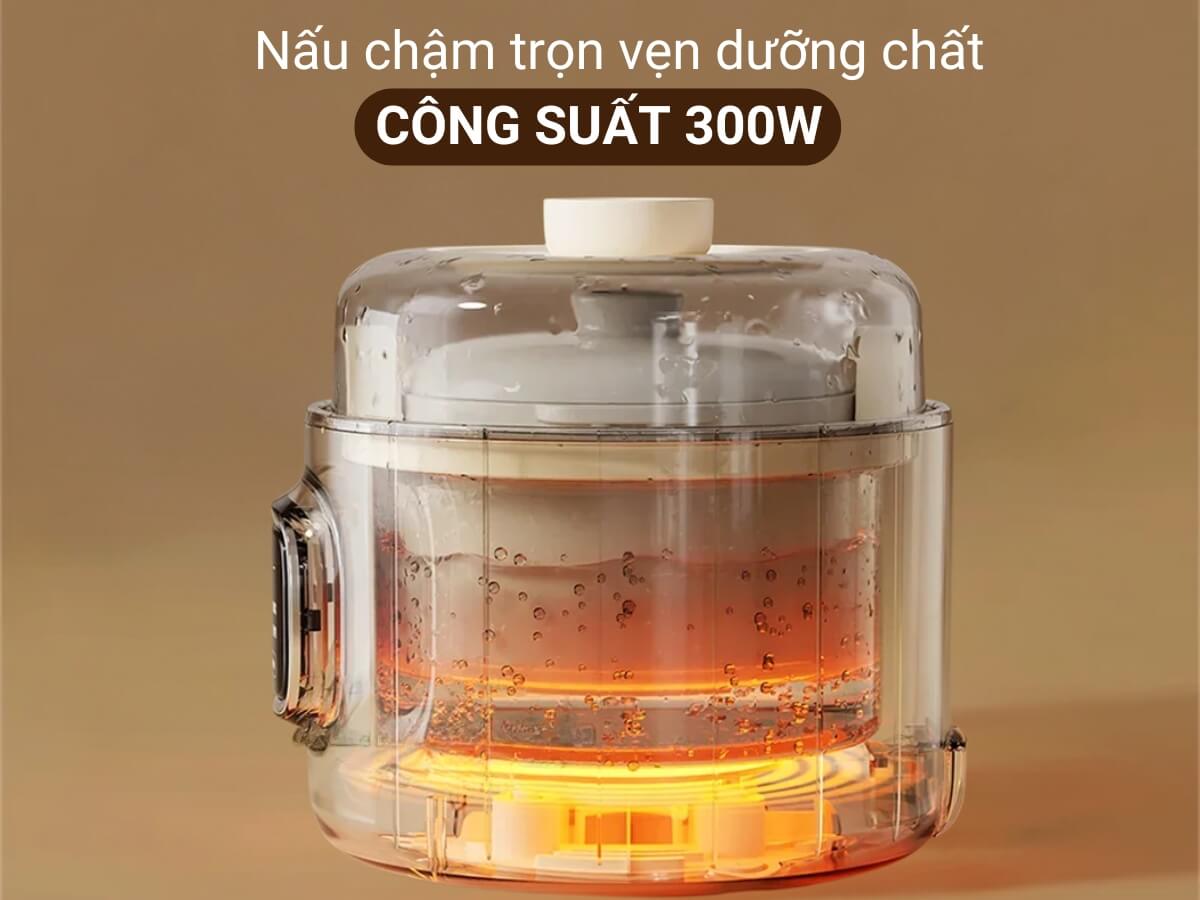 Công nghệ nấu chậm 300W cho món ngon vẹn tròn dưỡng chất