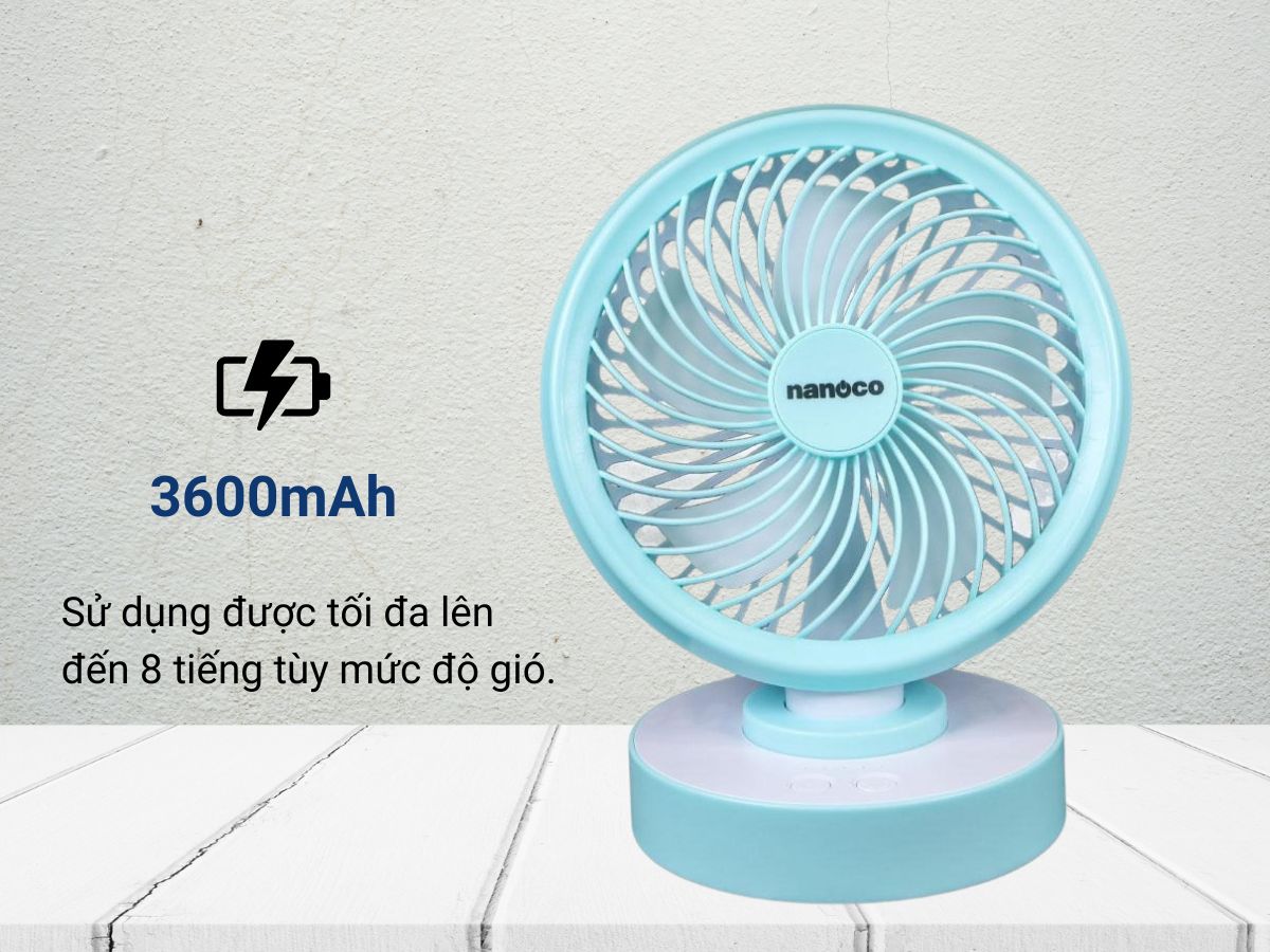 quạt tích điện nanoco nrf6213g