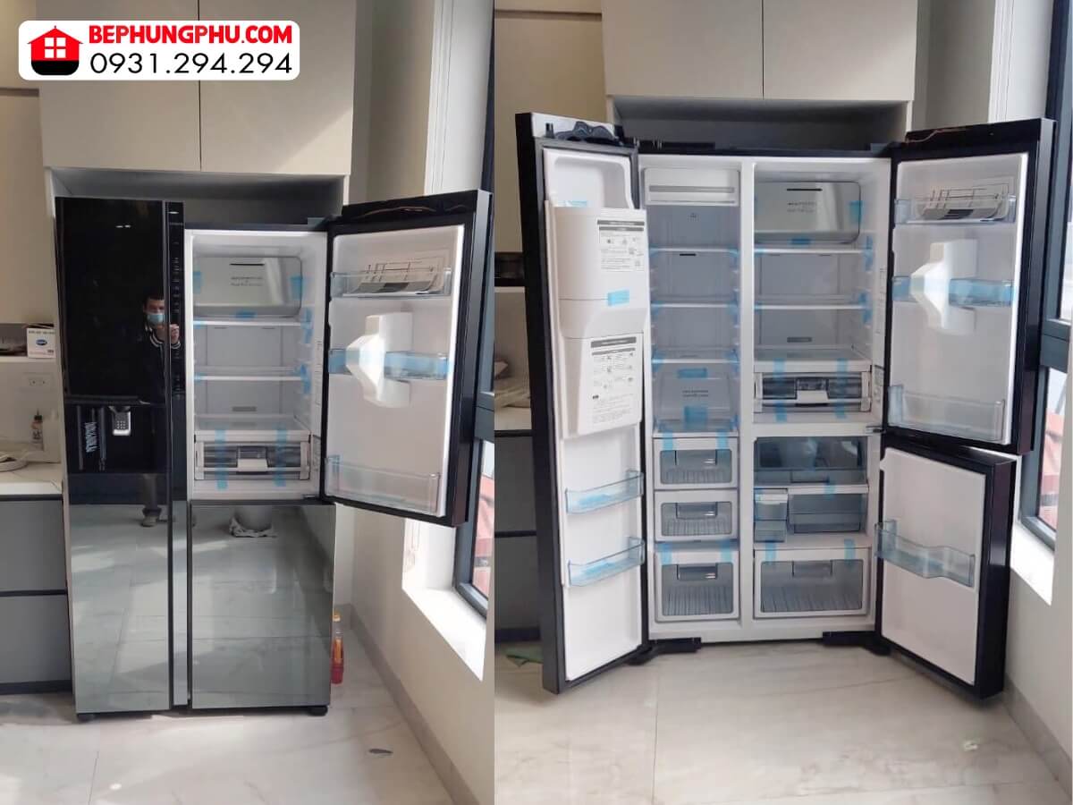 Bên ngoài và bên trong Tổng quan tủ lạnh Hitachi R-MY800GVGV0(MIR)