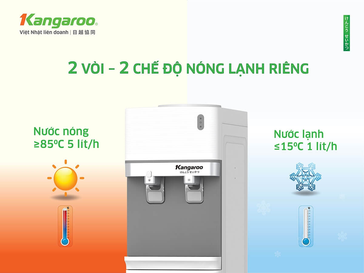 cây nước nóng lạnh kangaroo kg35a2