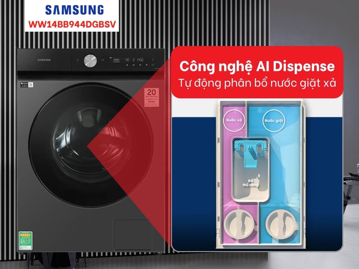 máy giặt samsung ww14bb944dgbsv 14kg