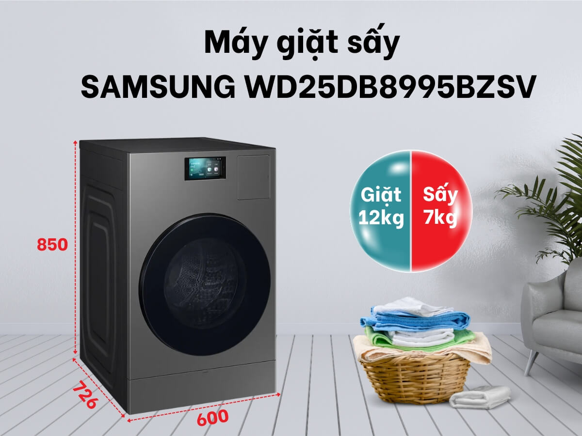 máy giặt sấy samsung wd25db8995bzsv