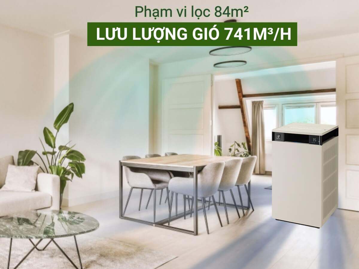máy lọc không khí sharp fx-s120v-w