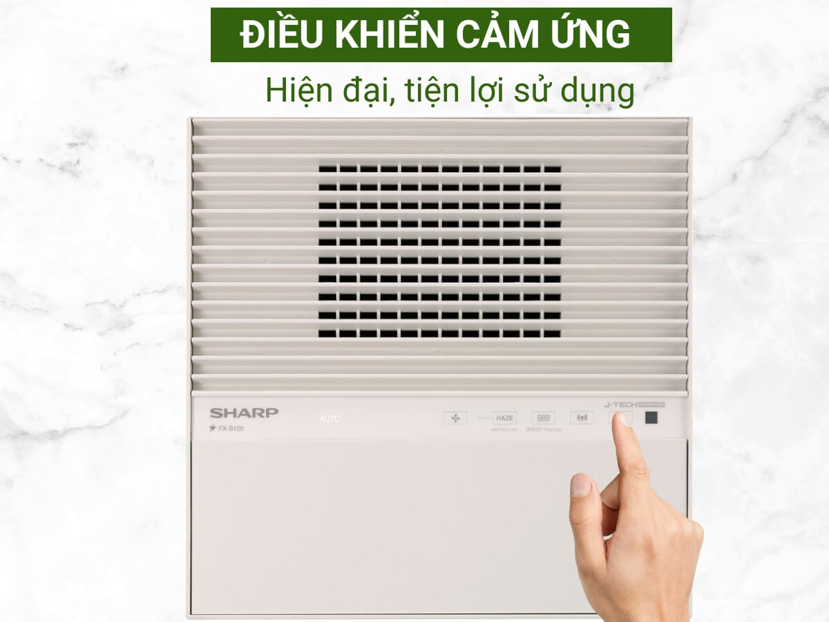 máy lọc không khí sharp fx-s120v-w