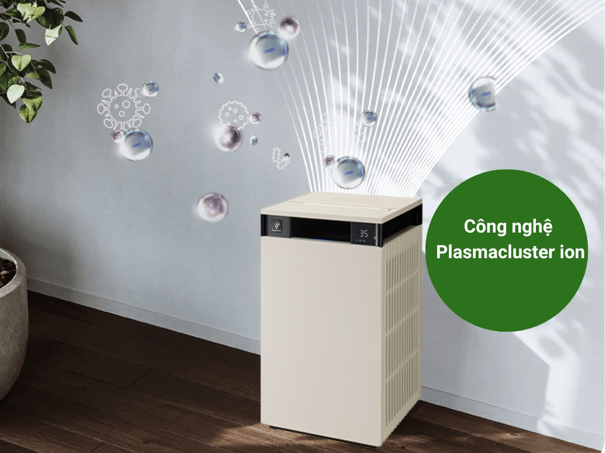 máy lọc không khí sharp fx-s120v-w