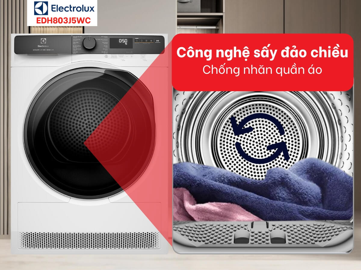 máy sấy electrolux edh803j5wc 8kg