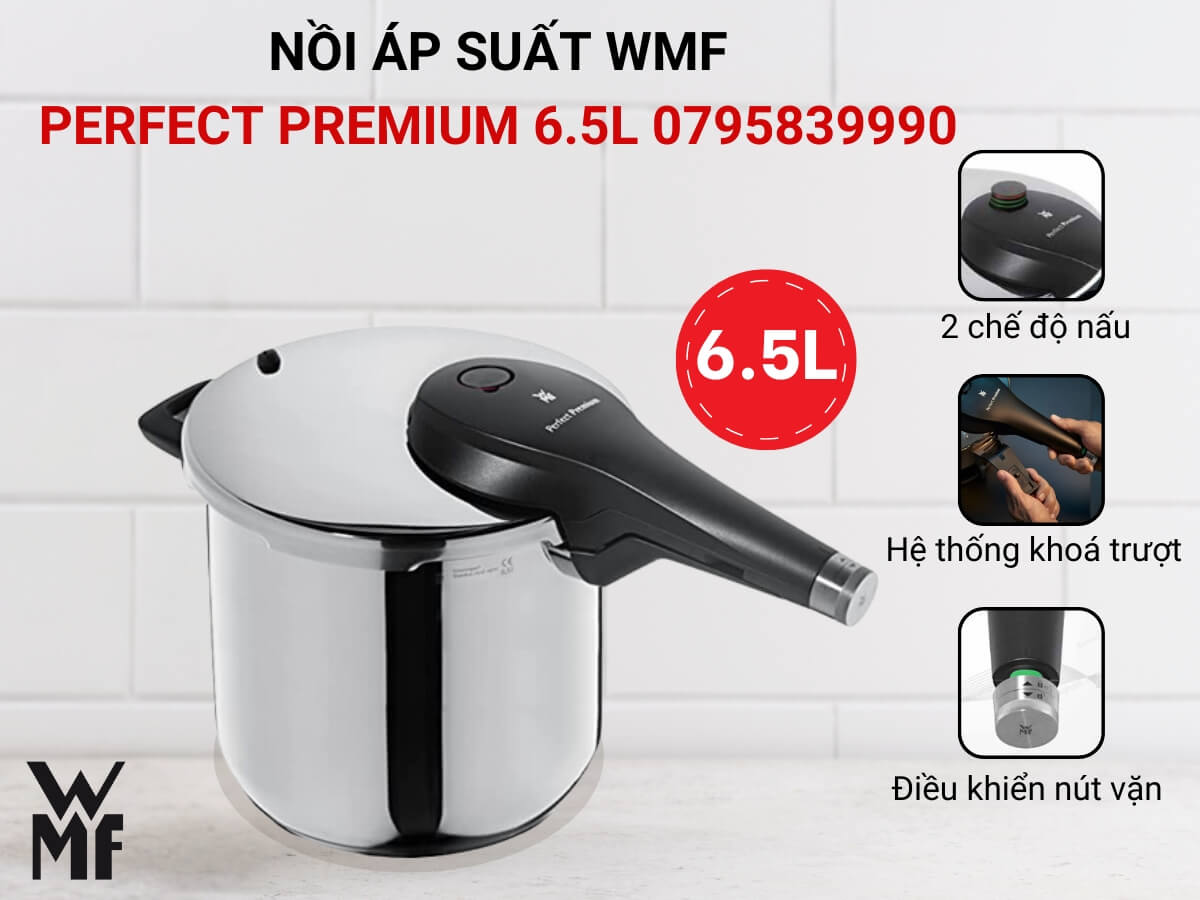 nồi áp suất wmf perfect premium 6.5l 0795839990