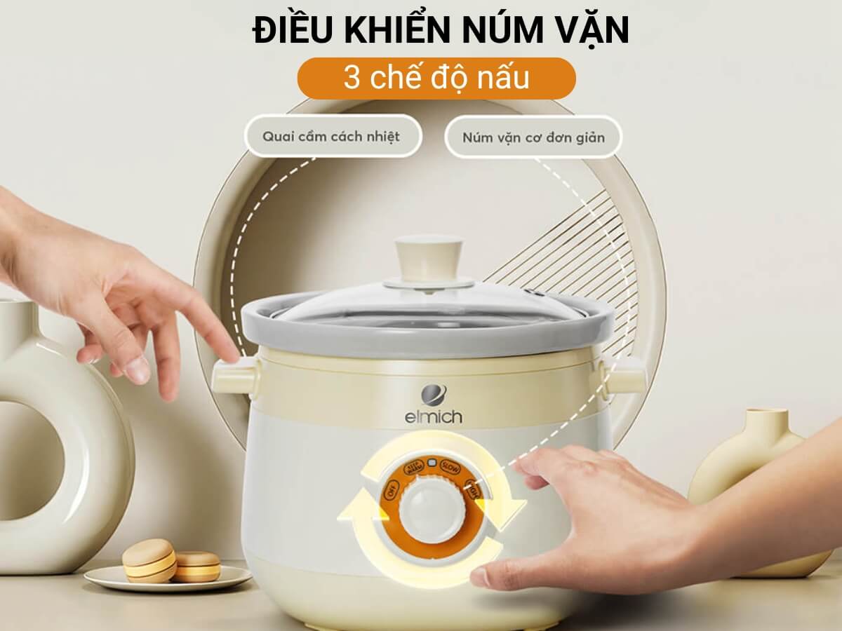 nồi nấu chậm elmich sce-8525