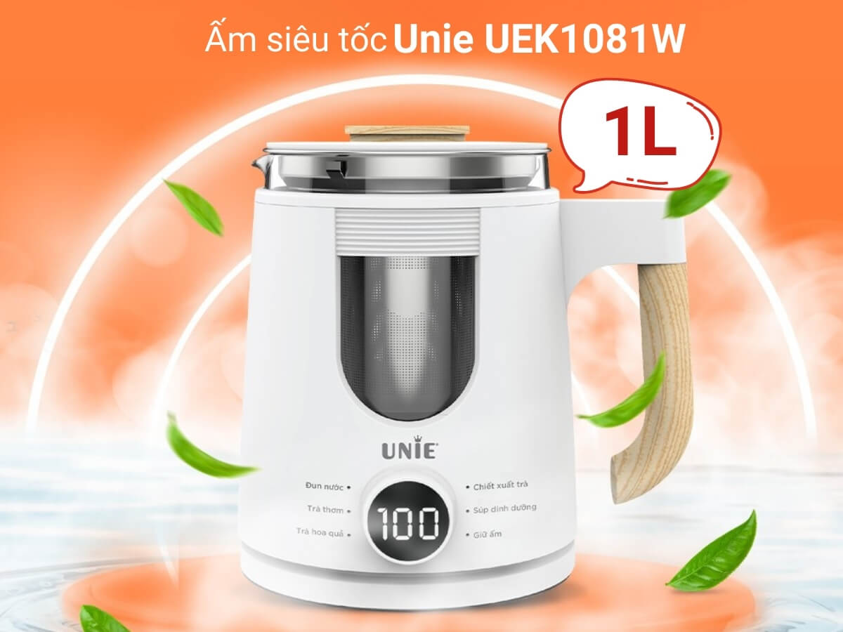 ấm siêu tốc unie uek1081w