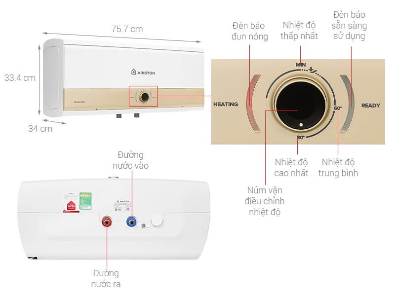 Máy nước nóng Ariston SLIM3 30 RS MT