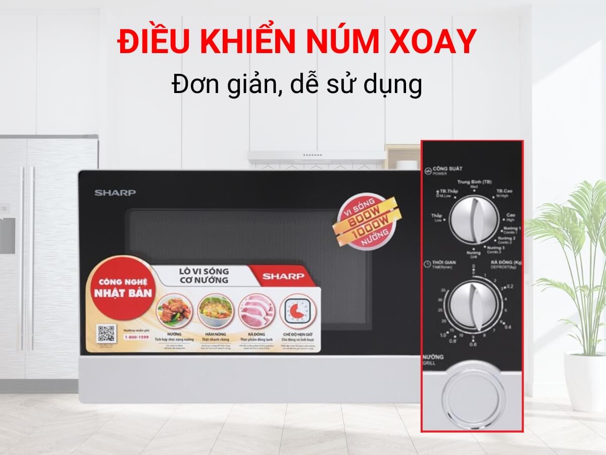 lò vi sóng có nướng sharp r-g302vn-s