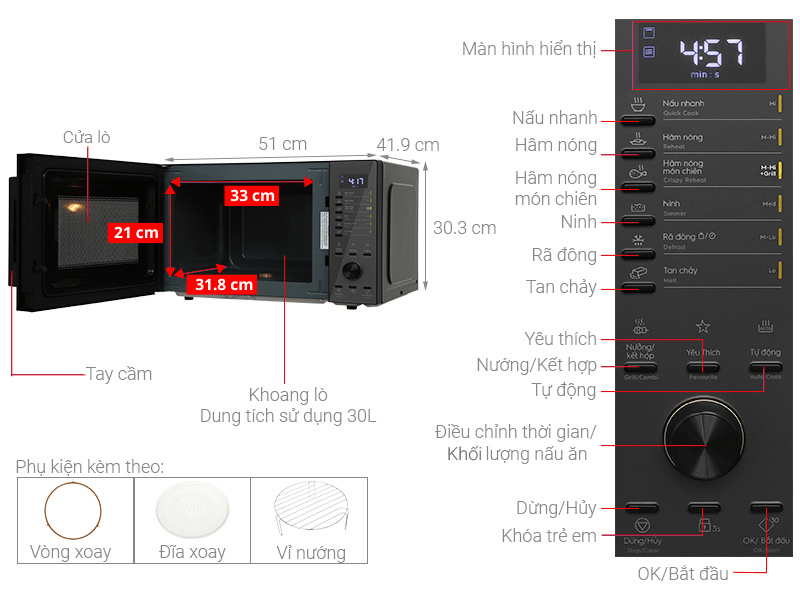 Lò vi sóng Electrolux EMG30D22BM