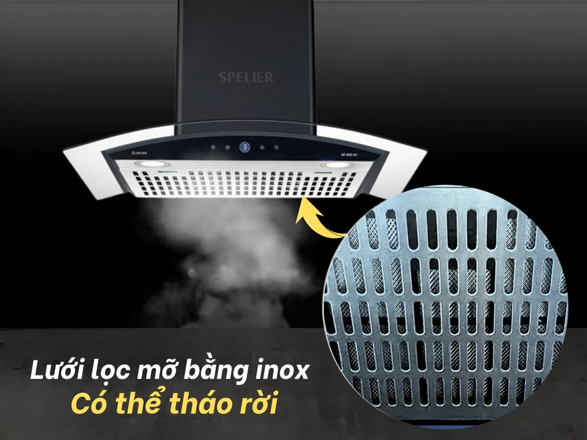 máy hút mùi spelier sp 655 gv