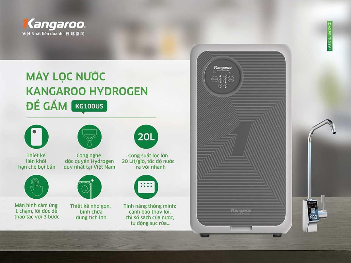 máy lọc nước kangaroo kg100us