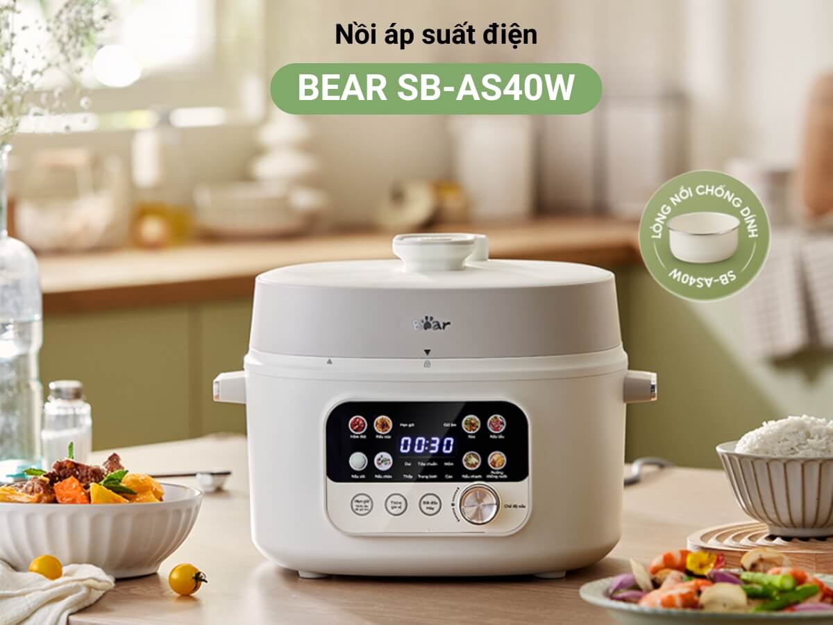 nồi áp suất điện bear sb-as40w