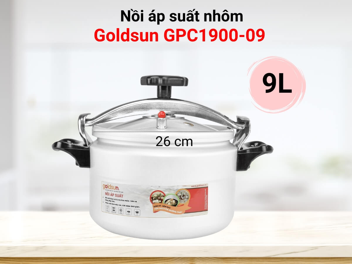 nồi áp suất nhôm goldsun gpc1900-09