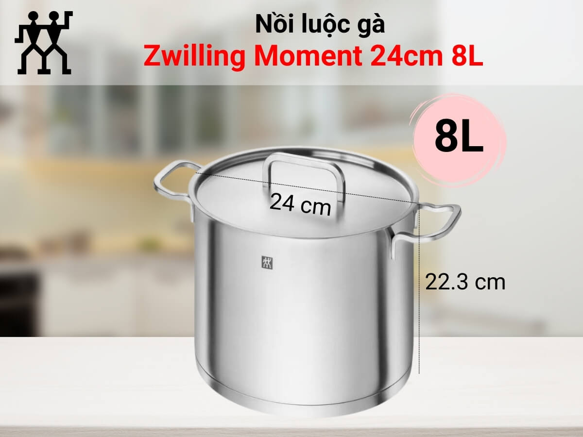 nồi luộc gà zwilling moment 24cm 8l