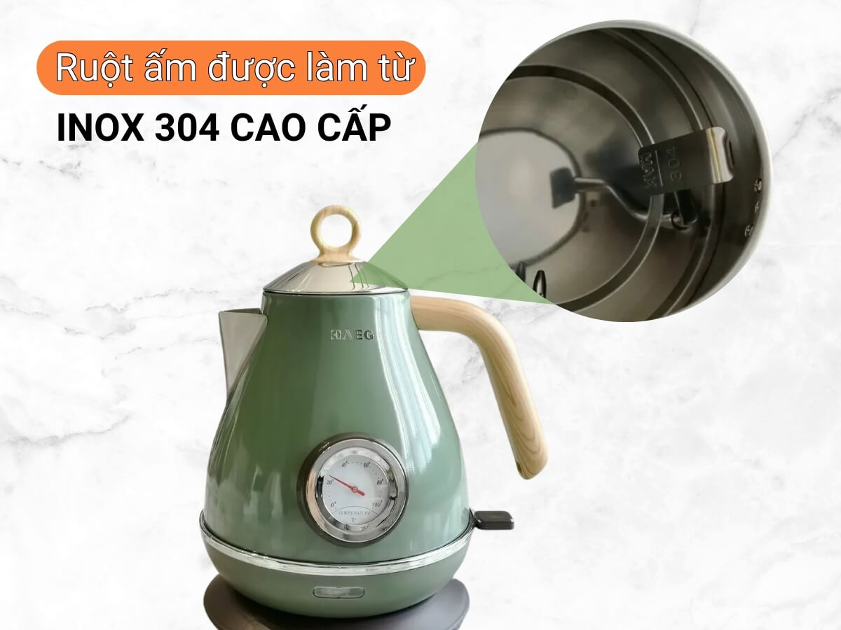 ấm siêu tốc aeg 1.7l (xanh ngọc)