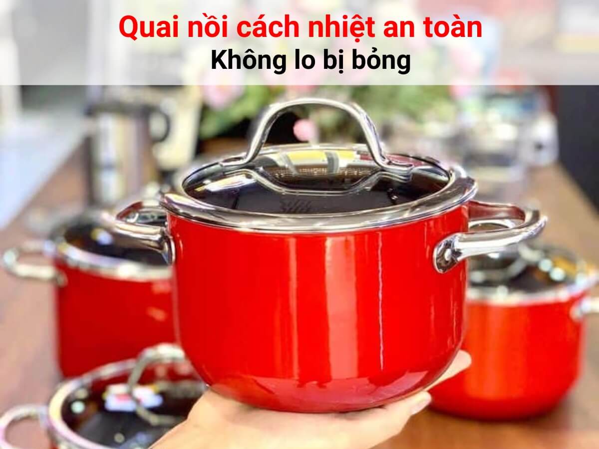 bộ nồi silit passion red 4 món
