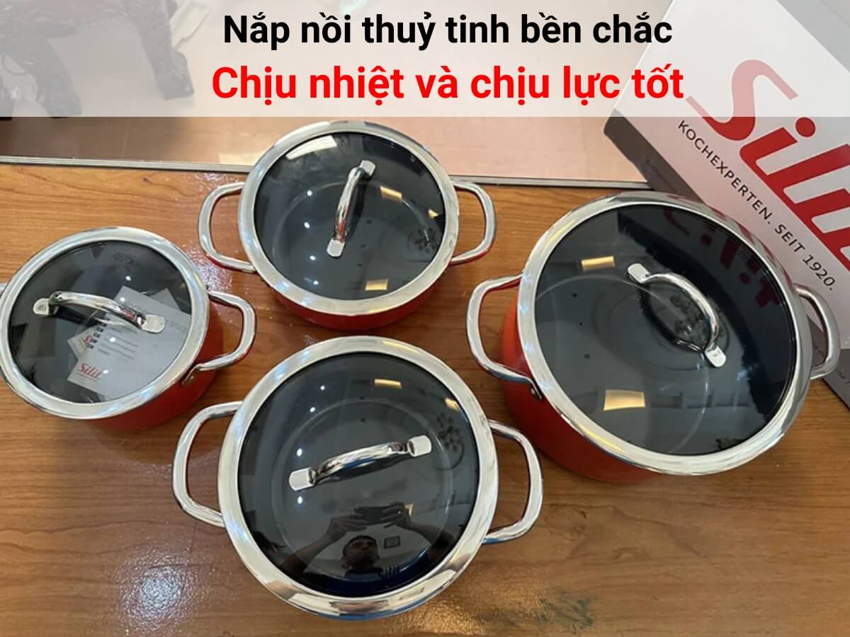 bộ nồi silit passion red 4 món