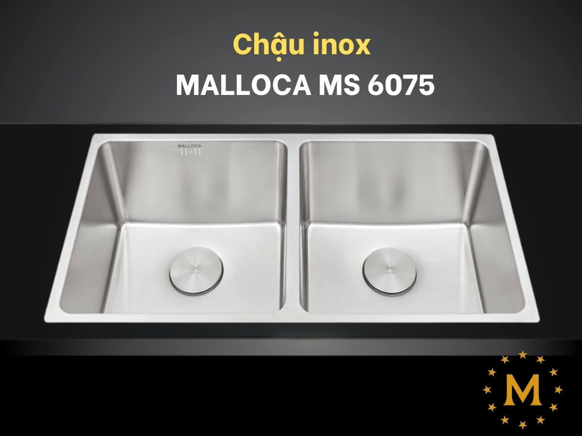 chậu inox malloca ms 6075