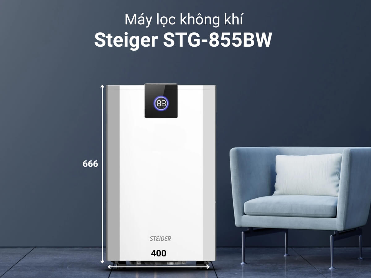 máy hút ẩm steiger stg-855bw