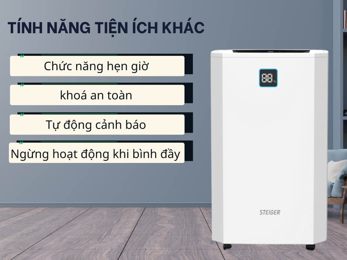 máy hút ẩm steiger stg-855dw