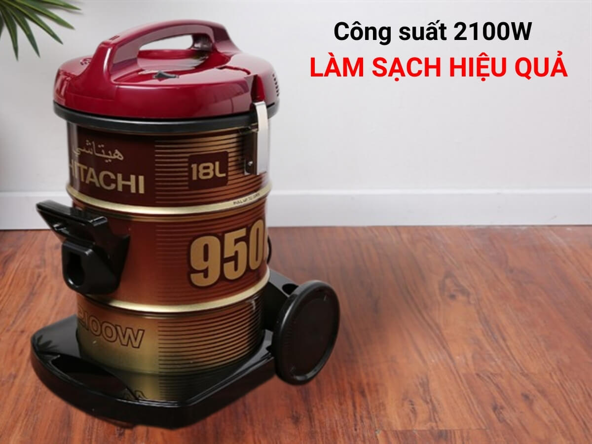 máy hút bụi hitachi cv-950f (đỏ)