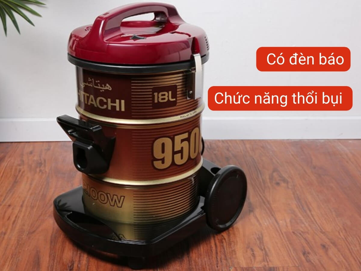 máy hút bụi hitachi cv-950f (đỏ)