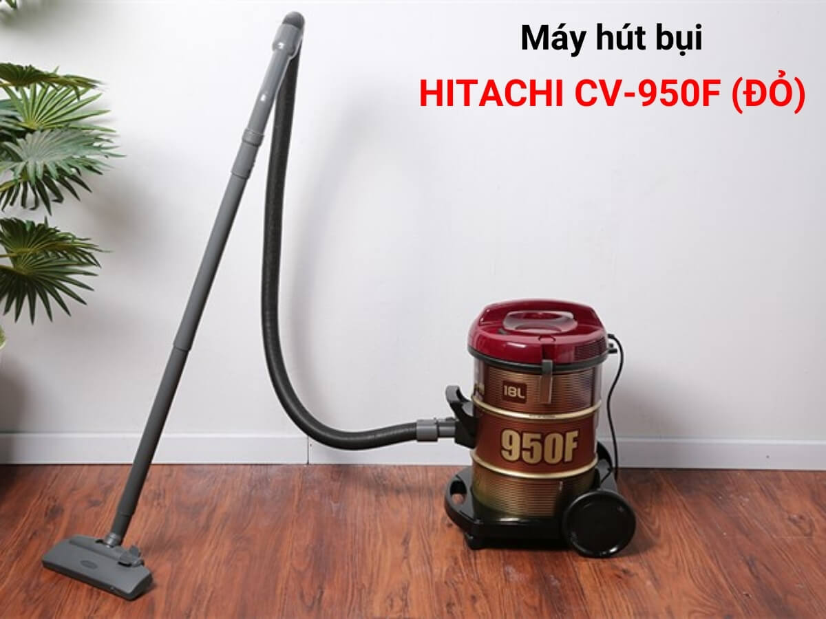máy hút bụi hitachi cv-950f (đỏ)