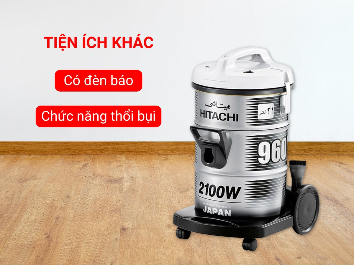máy hút bụi hitachi cv-960f (đen)