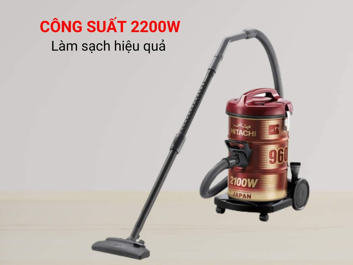 máy hút bụi hitachi cv-960f (đỏ)