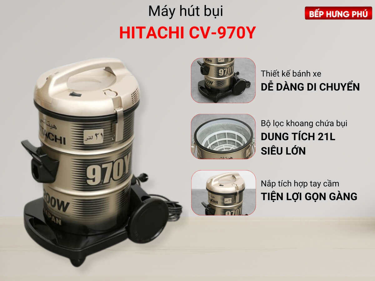 máy hút bụi hitachi cv-970y