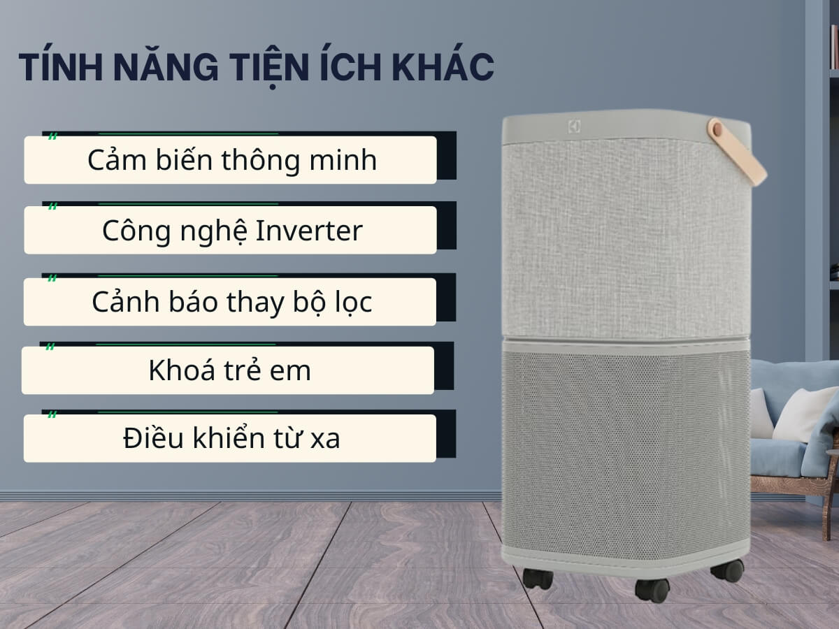 máy lọc không khí electrolux pa91-406gy